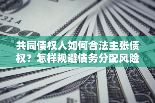 武汉共同债权人如何合法主张债权？怎样规避债务分配风险？