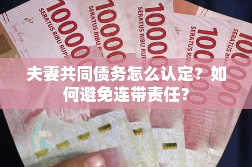 武汉夫妻共同债务怎么认定？如何避免连带责任？