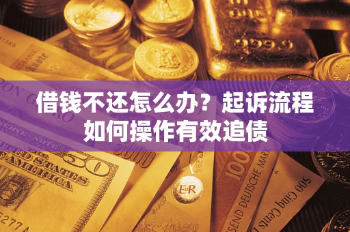 武汉借钱不还怎么办？起诉流程如何操作有效追债