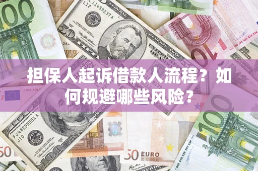 武汉担保人起诉借款人流程？如何规避哪些风险？