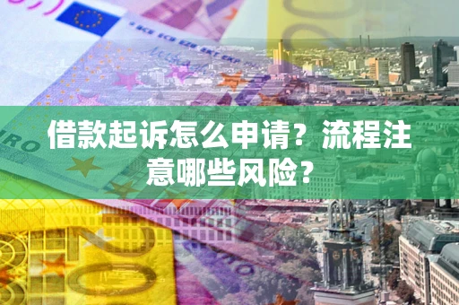 武汉借款起诉怎么申请？流程注意哪些风险？