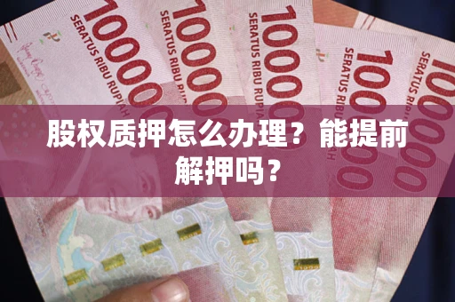 武汉股权质押怎么办理？能提前解押吗？